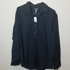 Van Heusen Black Dress Shirt